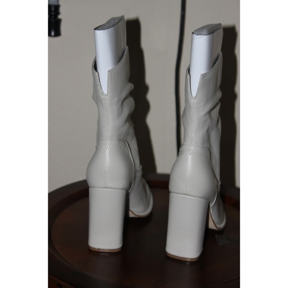 Steve Madden Vector VECT01S1 Boot Women 6.5 Bone Leather Mid Calf‎ Bootie Sexy - Picture 3 of 6